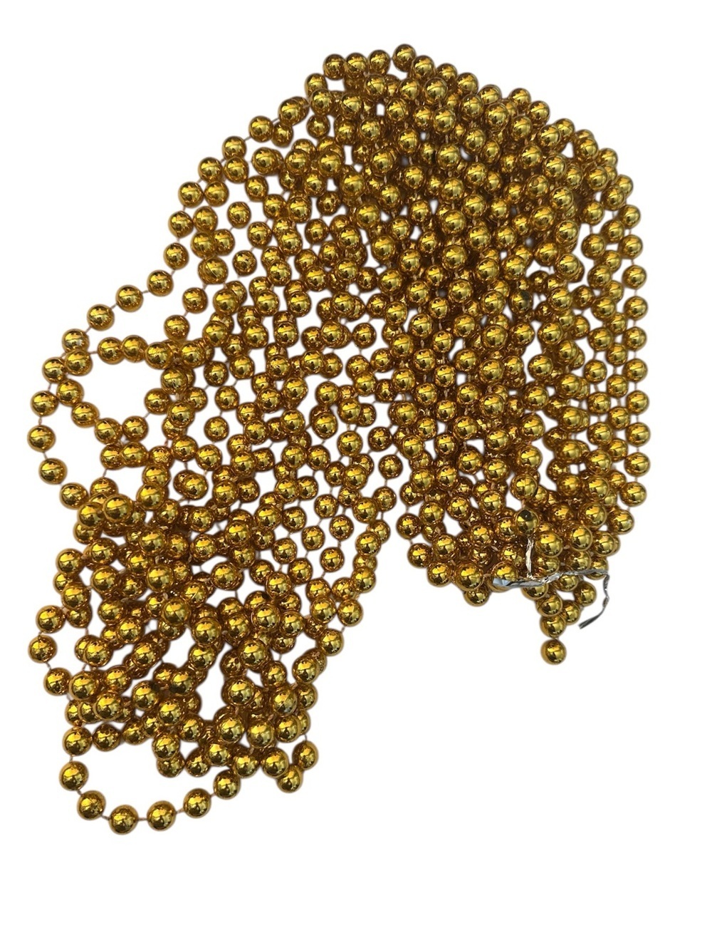 Long Strand Of Gold Beads Holiday Decoration Tree Decor Or Crafter Event Home